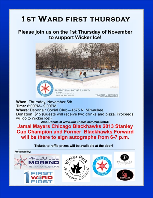 Alisa_Haus's tweet photo. flier for tonight's '1st Ward Thursday' #wickerice rink benefit. $15 donation, public welcome too @Alderman_Moreno https://t.co/Ewgd5kPmxX