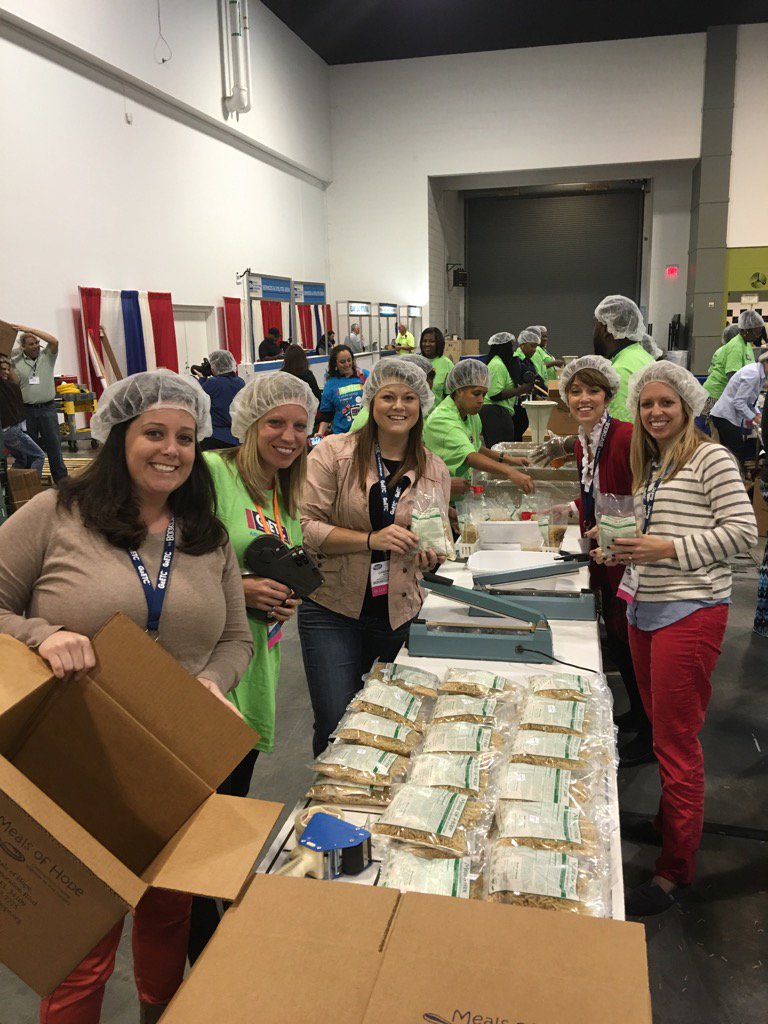 TrinaDill's tweet image. @cansmith313 @hthigpen5 @JessicaPCox Supporting Meals of Hope in between sessions! #GaETC15 #mealsofhope