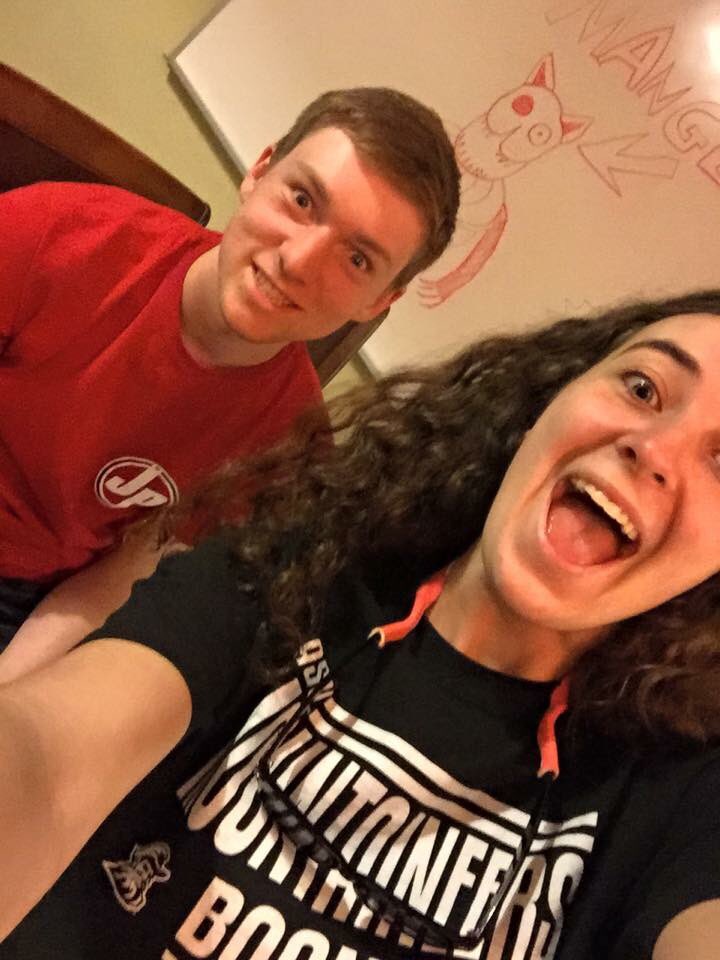 SierraHarton's tweet photo. HBD JIM!! Thanks for telling me my hair looks like ramen noodles. Hope to make memories with ya at app next year! https://t.co/8YgnimTSTA