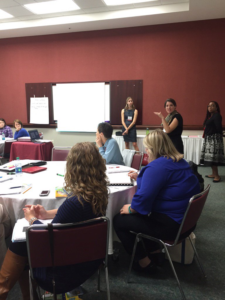 CrystalmCabral's tweet photo. Wake teachers representing at the NCCTM Math Conference. #letstalkmath @wcpssmathelem https://t.co/2FvKW9J4xX