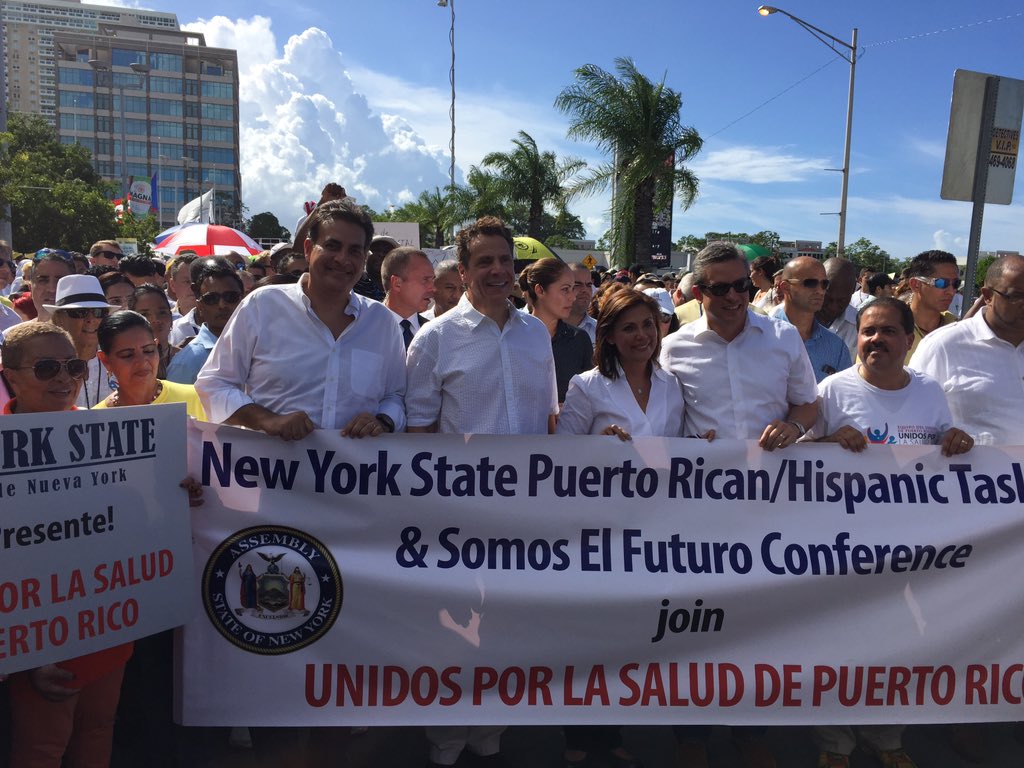 Presidente del Senado y los Gobernadores de Puerto Rico y New York #UnidosPorLaSalud