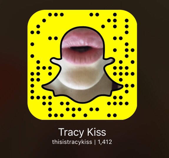 Snapchat tracy kiss Behind The