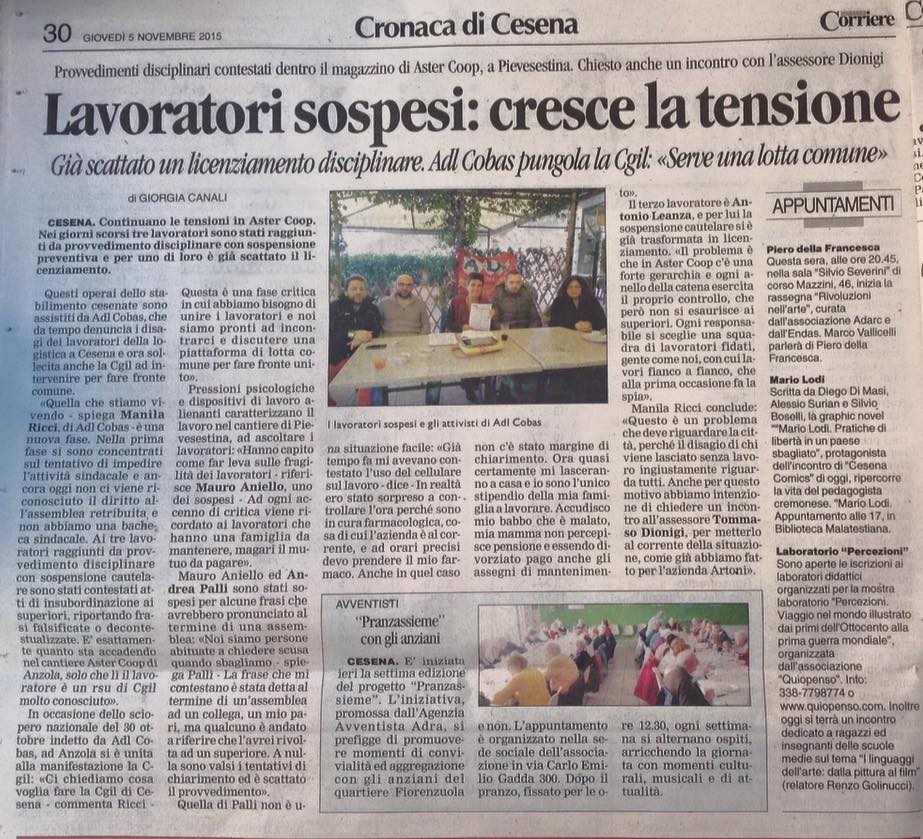 adlcobas's tweet photo. Vertenza #AsterCoop @Coopitalia : aggiornamenti da #Cesena Sciopero in corso ad #Anzola - https://t.co/wLWKwbFkhB https://t.co/bGDG7wGWCE
