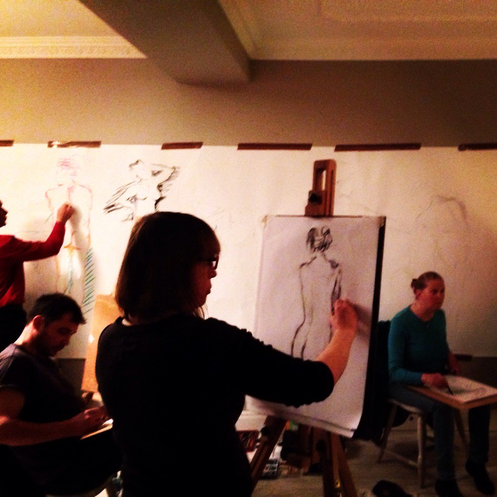 #wonderful #life drawing <a href="/Gorgeousgort/">Gallery Cafe</a> tonight