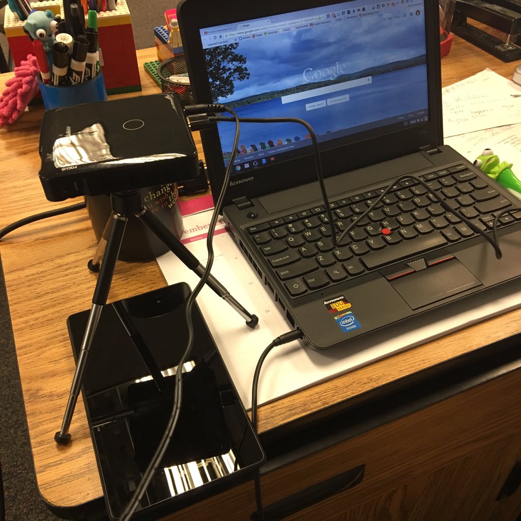 edukatn's tweet image. A portable projector is great way to present from chromebooks!#cvef @CajonValleyUSD @BVBobcats @MsSchwappach @bvjill