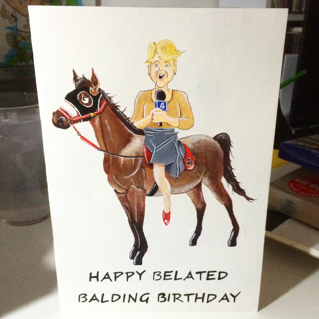 AlexGoodlass's tweet photo. On its way to Stu Treasure #clarebalding #happybelatedbirthday https://t.co/7ouzwx9igK