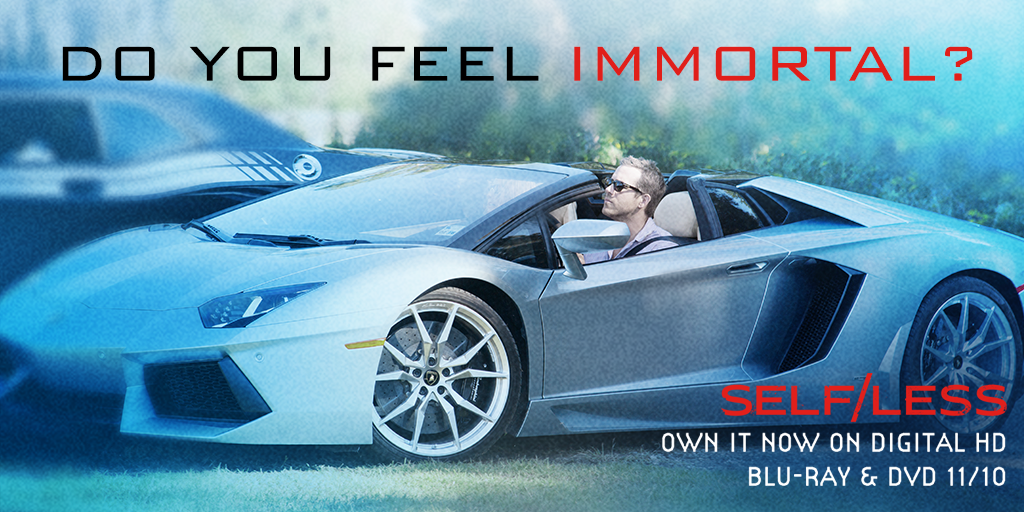 What use is immortality without a little fun? #Selfless