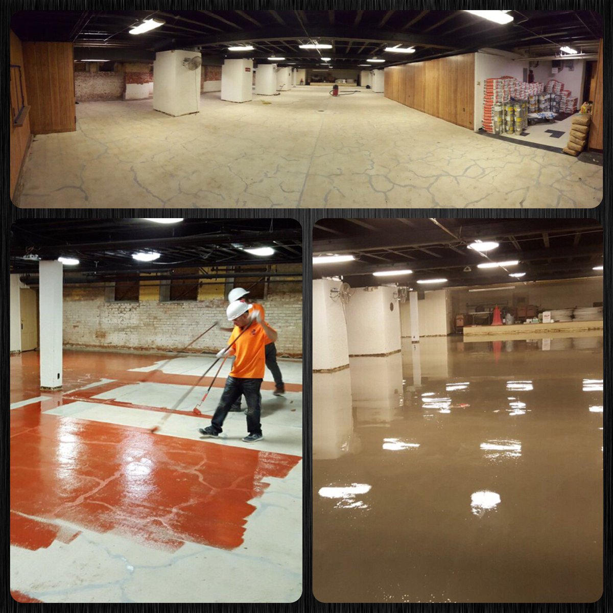 TrueFinishing's tweet image. Giving this old church floor new life. #Ardex #Overlayment