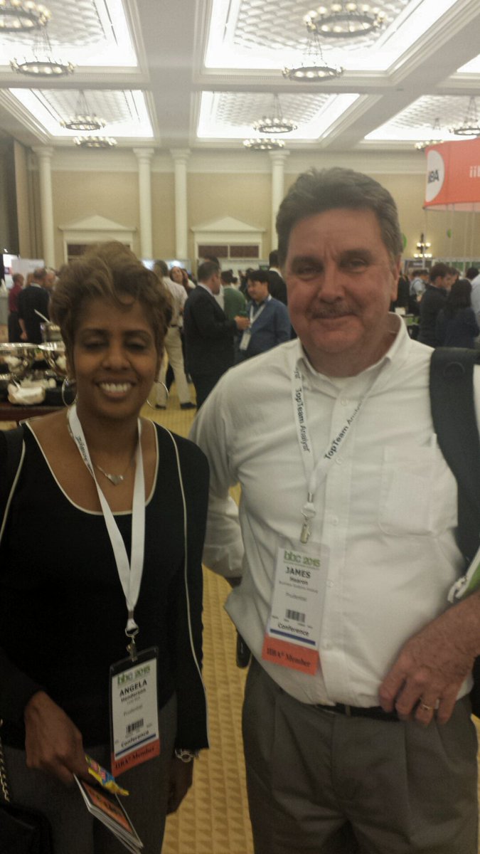 Rich_Larson's tweet photo. Angela and James, glad we could help you pass your #CBAP exams! Thanks for stopping by @BBCapability. #bbc2015 #baot https://t.co/AiOMuPvjpm
