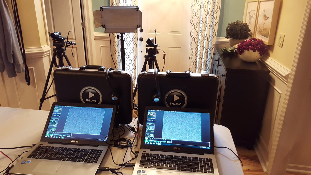 At home testing new portable systems from <a href="/JCVideoSystems/">JC Video Systems</a> Looks like they're gonna work just fine. Thx Mark &amp; Fred!