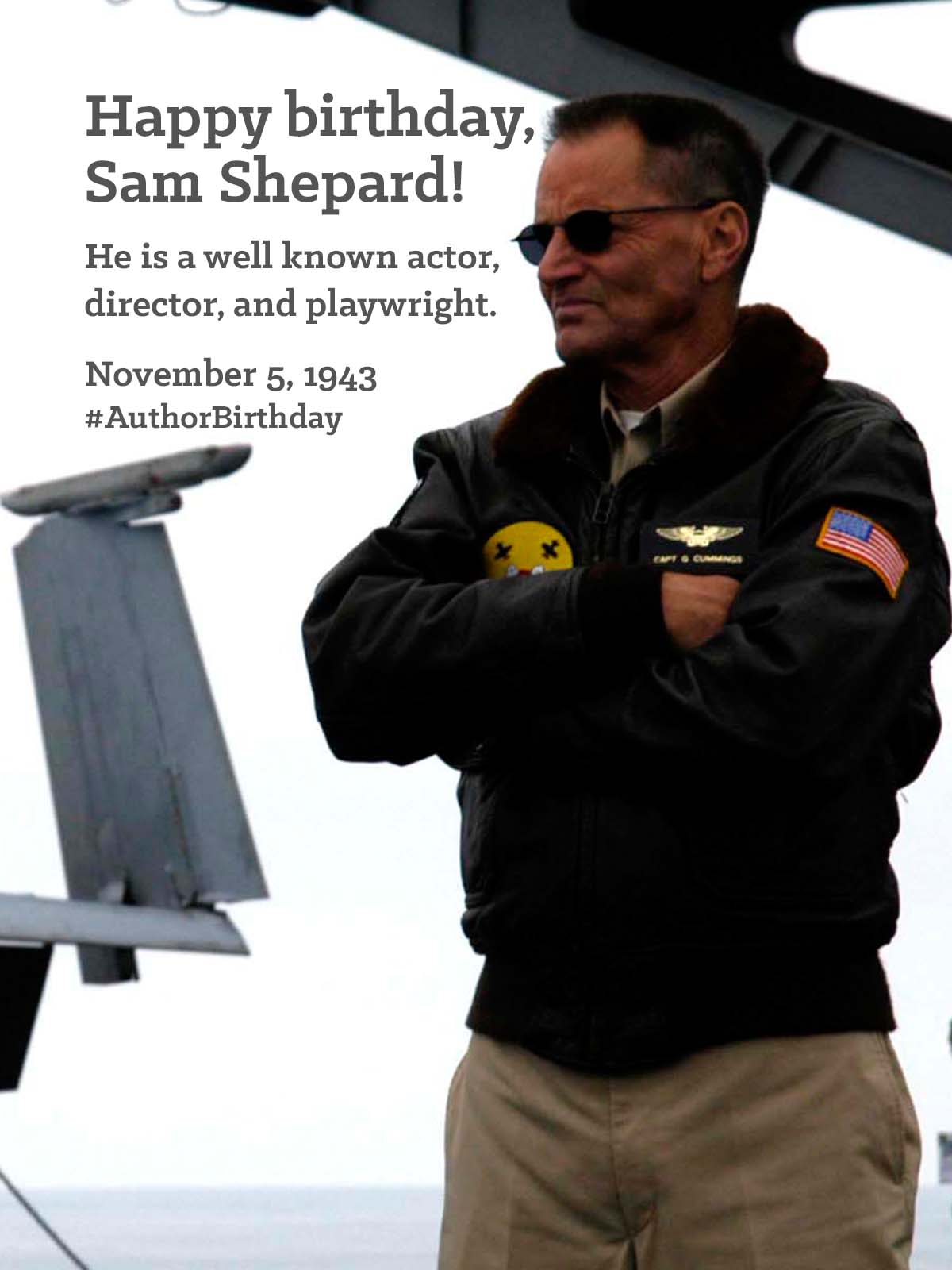 Happy birthday to Pulitzer Prize winner Sam Shepard an American playwright, actor, and director. 