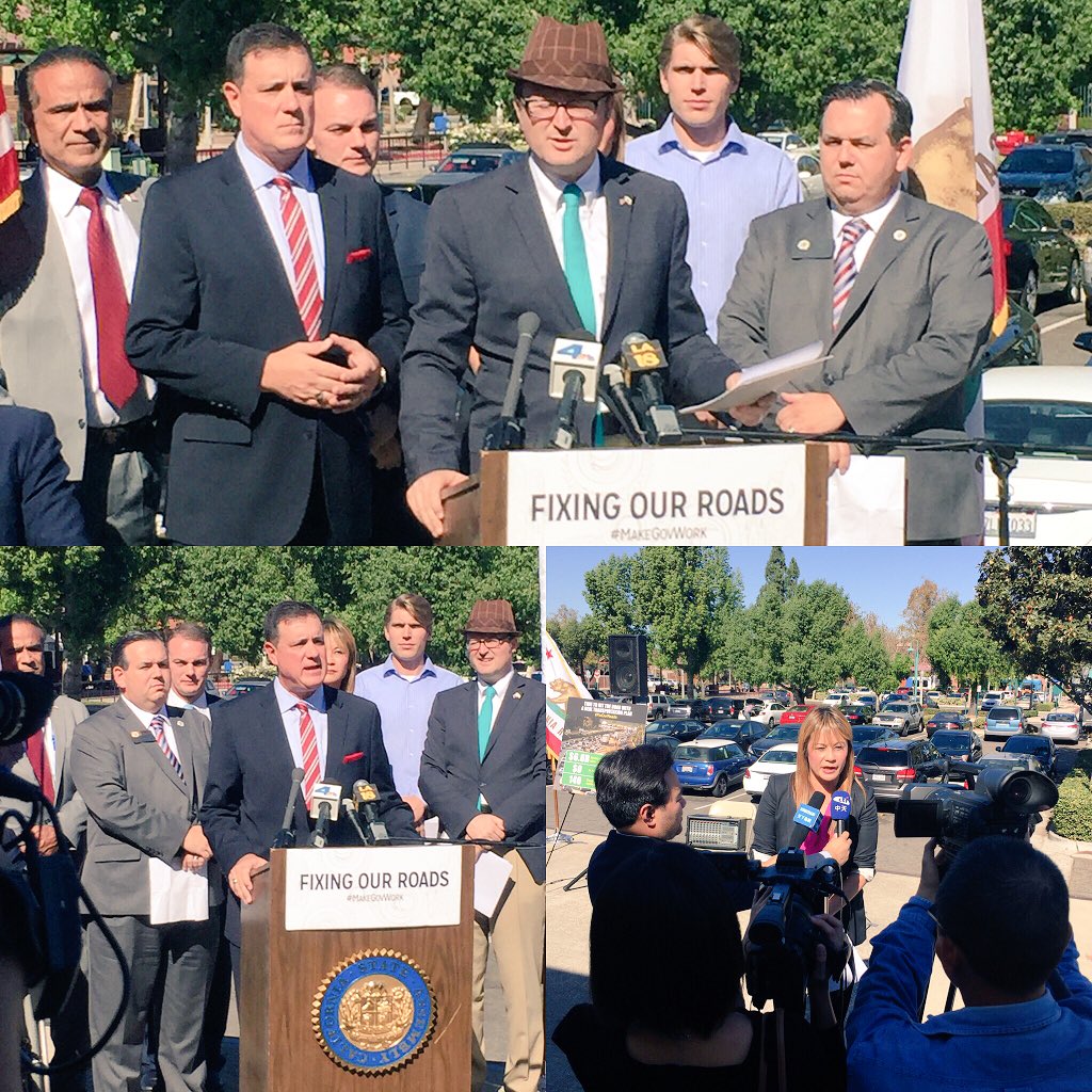 .<a href="/AsmHarper/">Matthew Harper 🇺🇸</a> <a href="/Donald_Wagner/">Donald P. Wagner</a> @AsmL2Chang &amp; local leaders urge Dems 2 Fast-Track our Transportation plan #FixOurRoads