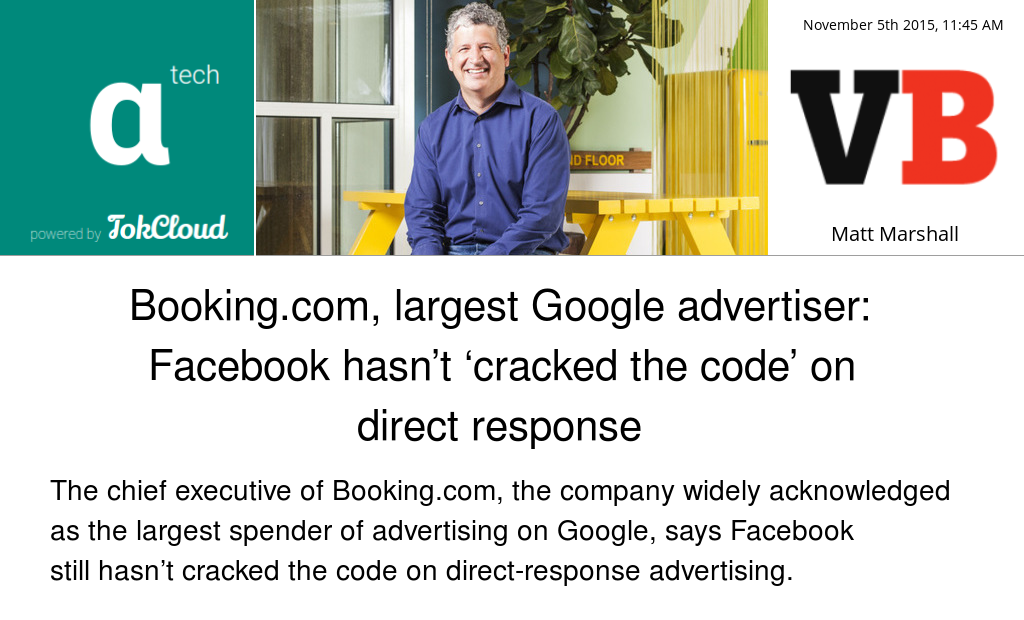 abstractTechTC's tweet image. venturebeat.com/2015/11/05/boo… by #MattMarshall #Facebook