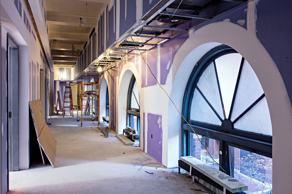MillieBuilds's tweet photo. The construction of the new LeFrak Center is moving along. Here's a photo of the second floor taken last week. https://t.co/DZs46nFkPy