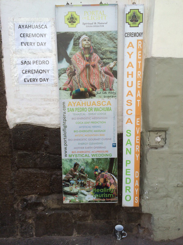 katzentasse's tweet photo. mehr Naturheilkunde :P #Cusco #ayahuasca https://t.co/yGCLhtPneb