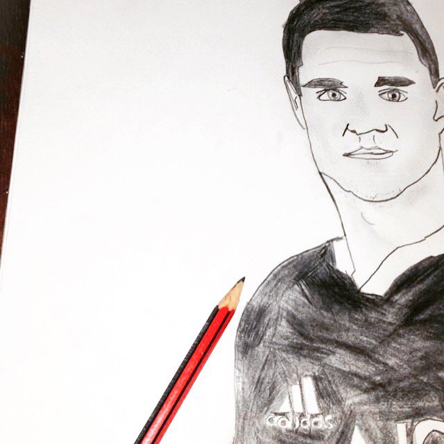 Rourke_Mac's tweet photo. Rugby World Cup winner @DanCarter #RWC2015 #Champion #AllBlackEverything #Art #Rugby https://t.co/HPQIAKJDdo