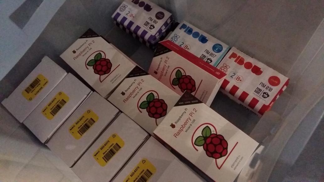 tyrower's tweet image. All stocked up on #RaspberryPi for Saturday&apos;s grand opening of our fab space #CourTechZone our labo #EducNum
