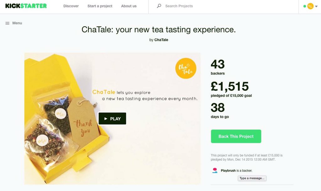 HOORAY!! We just surpassed 10% of our goal on our <a href="/Kickstarter/">Kickstarter</a> campaign! 👉🏼 goo.gl/T52Lr1