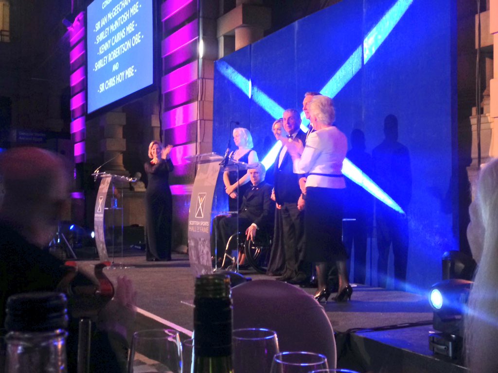 kirstymacphee10's tweet photo. Scottish Sports Hall of Fame Awards was an incredible event. A room full of people who love what they do. #SSHF15 https://t.co/6POy0aLR3C
