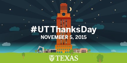 TexasLonghorns's tweet image. Texas Athletics thanks all donors who help make @UTAustin an amazing place to be! #UTThanksDay