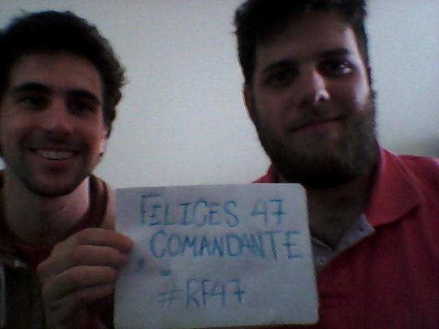 FranRassetto's tweet photo. Felices 47 @ricarfort donde quiera que estes comandante! Siempre con vos #RF47 https://t.co/Ddr1ET0rCw
