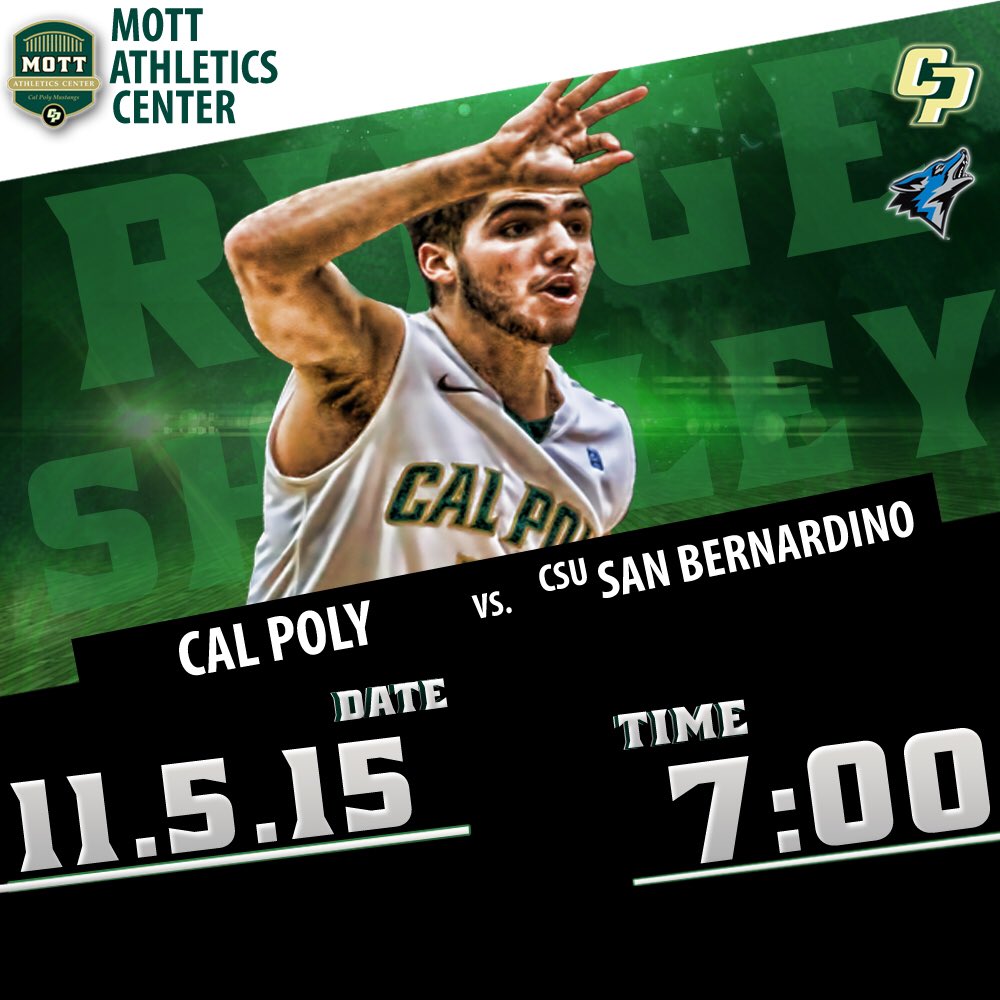 CoachFortier's tweet photo. It's been a long off season, exhibition starts tonight! #GoCalPoly https://t.co/SWALYxCA50