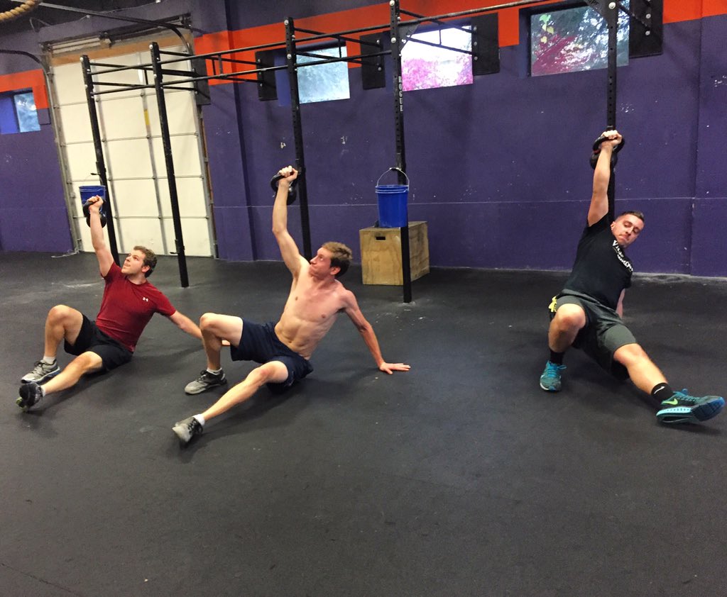 CF_Villanova's tweet photo. CFV did plenty of Turkish get ups for skill practice today! 
T-minus 2 days until #MACC4! #midatlanticcollegeclassic https://t.co/gqYkmAaNwo