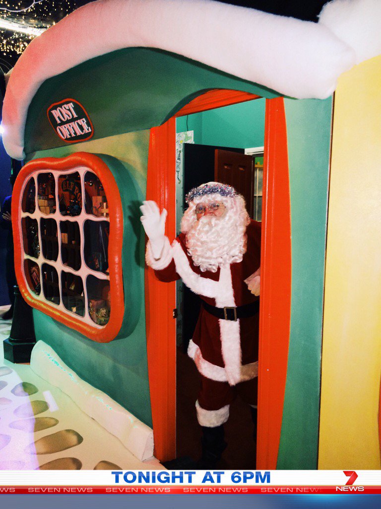 KimberleyPratt_'s tweet photo. SPOTTED: Father Christmas inspecting the #MagicCave before his official arrival next weekend.. 🎄🎁 @7NewsAdelaide https://t.co/LiM8gnxBW7