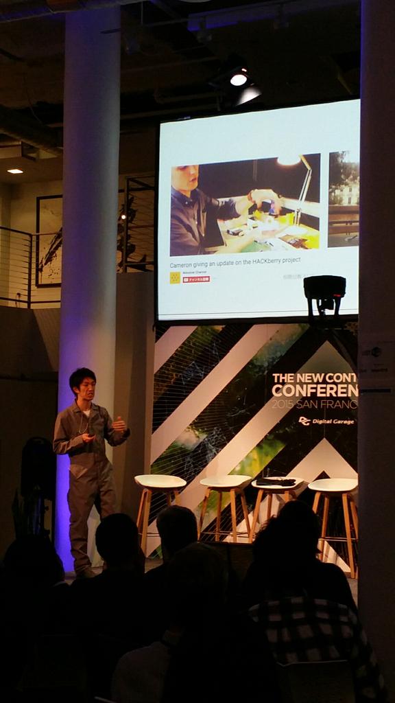dg717sf's tweet photo. Genta Kondo CEO of exiii is talking about artificial hand. #hackinghumanbody https://t.co/xe99FsajLs