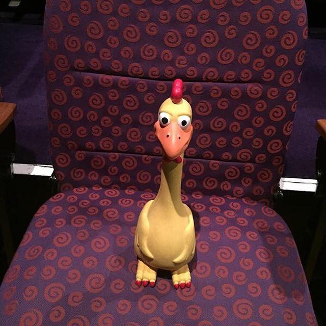 RedCarpetSTCSA's tweet photo. We already have one eager chook to see tonight's first preview performance of The Popular Mechanicals.

#PopMechs https://t.co/STBORj2mTy