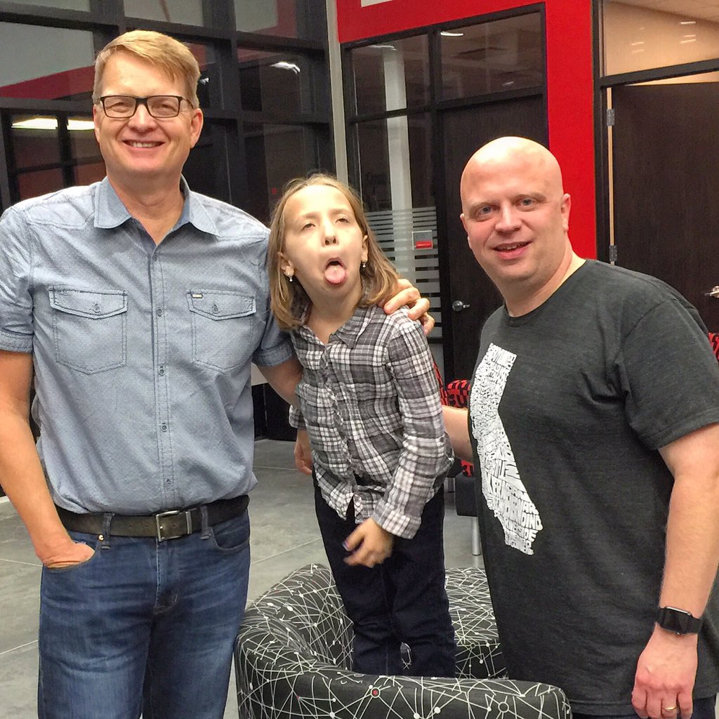 calebwilds's tweet image. Love when my friends like @cnieuwhof meet my kids... &amp;amp; meet their sense of humor :)
#orangetour #orangetour2015