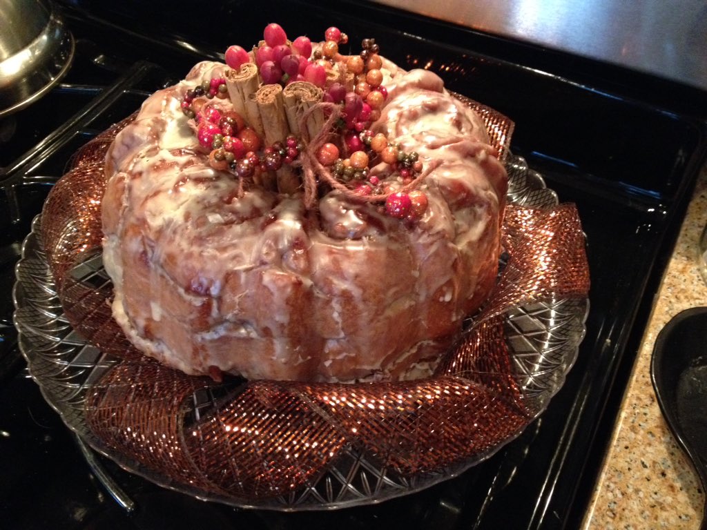 I just won the "Coffeecake" category at the Daily Herald home baking event!