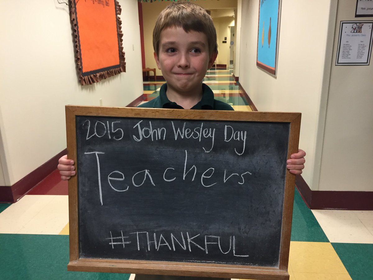 Tomorrow is John Wesley Day. What are you thankful for?
#2015johnwesleyday #thankful