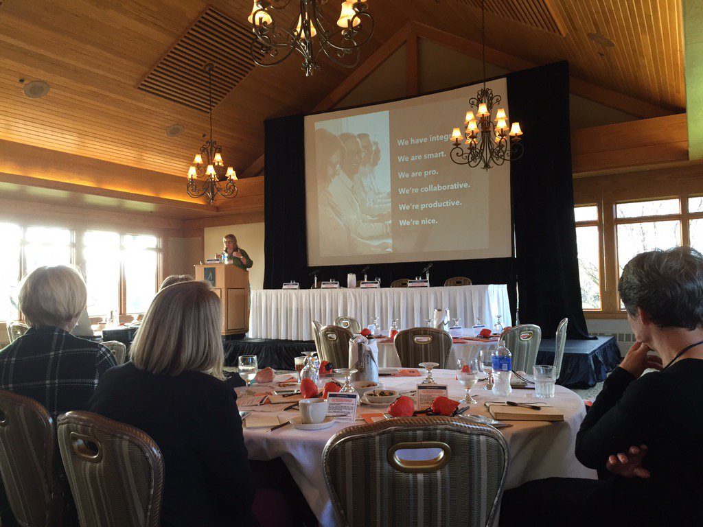 TequilaDigital's tweet photo. Watching @Nylons from @Clockwork_Tweet give a fantastic opening speech @BankCherokee  Annual Women Business Event. https://t.co/f5qYxBNu40