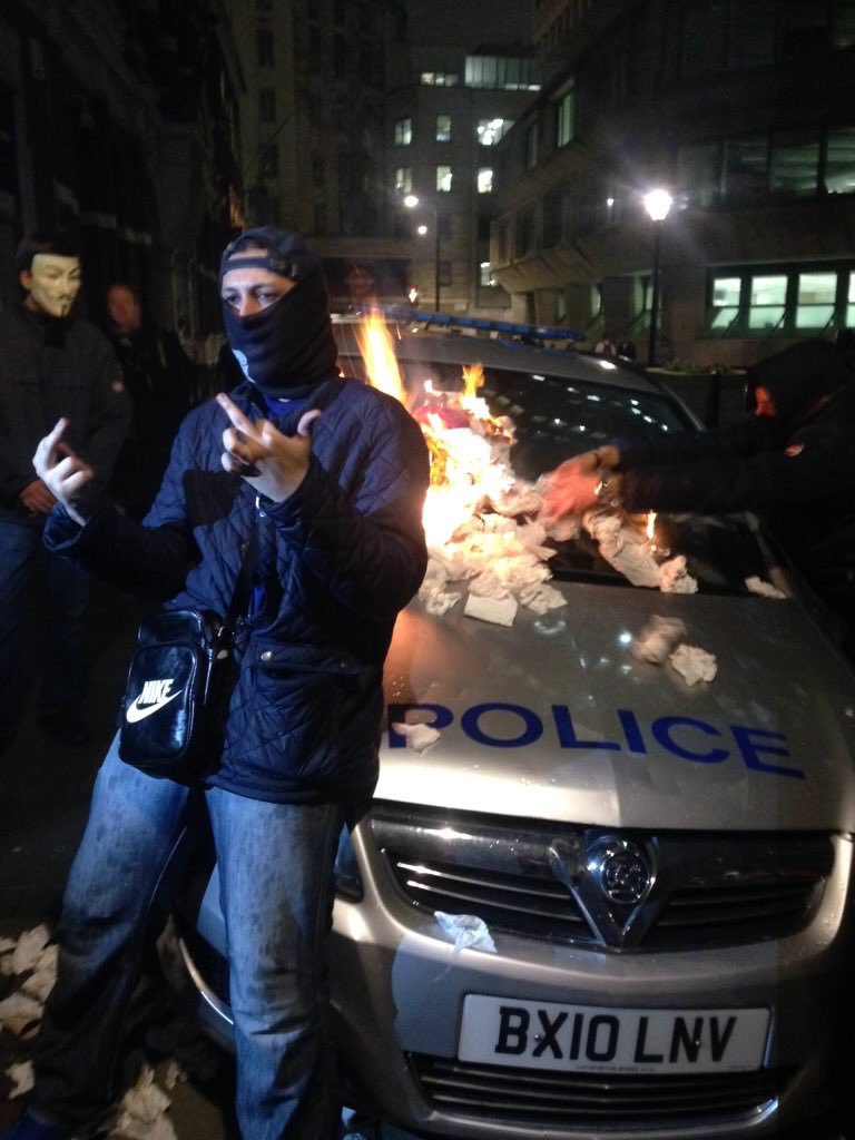 MPSHackney's tweet photo. The #MMM15 protest has just cost a borough a police car needed to respond to victims of crime. https://t.co/3xoZ2rlJmJ