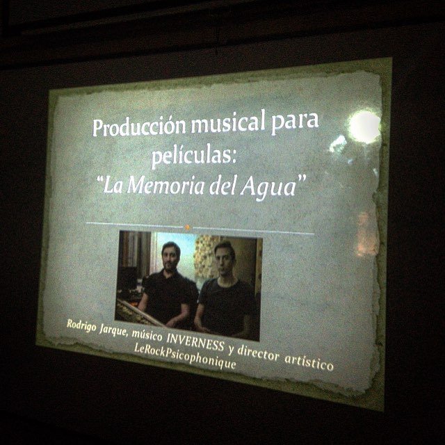 Invernessbanda's tweet photo. Ya está todo listo y dispuesto para la #masterclass de Jarque sobre música y cine. #LaMemo… https://t.co/olvvHZxSay https://t.co/ykMJNm8aR9