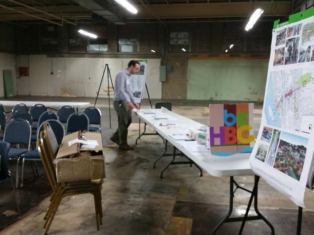 beharrisburg's tweet photo. Setting up for tonight's #beHBG Forum! Come on by 1424 Herr Street anytime between 5:30-7:30p & give your input! https://t.co/aBrRpDdKuc