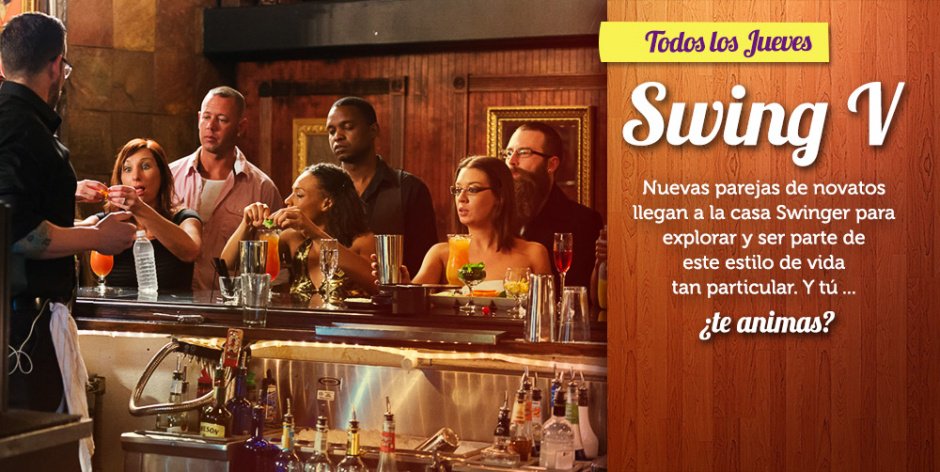 PlayboyTVLA's tweet photo. #SwingV Todos los jueves nuevas parejas de novatos llegan a la casa Swinger. Mira el teaser▶ https://t.co/9uTmy16IiO https://t.co/fzlOhVkghh