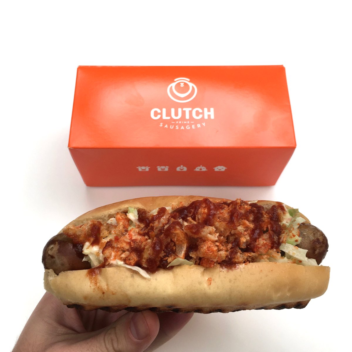 PDX Food: the Clutch cart makes a damn good hot dog. Design nerds, nerd out on their design! clutchsausagery.com