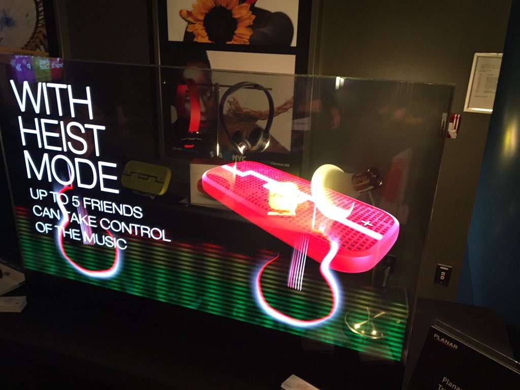 The newly introduced <a href="/planar/">jun</a> #transparent #OLED  display at <a href="/SEGD/">SEGD</a> #xlab2015