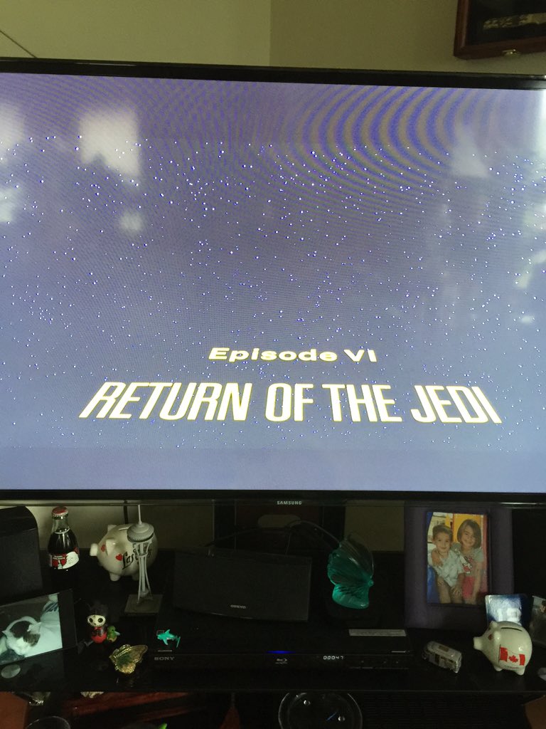 Shermanette25's tweet photo. @Hawkaholic10 can't recall who says "I've got a bad feeling about this" in ROTJ means time to re watch #StarWars https://t.co/HzzMUoZrZb