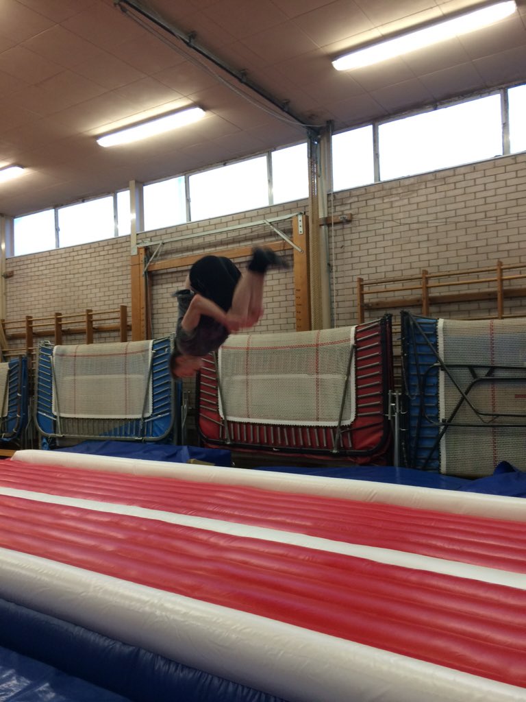 missmcardle1's tweet photo. Super excited about the new gymnastics tumbling track #somuchfun #meritreward #getonthemeritlist @Barrheadpe https://t.co/9XeisZVLO0