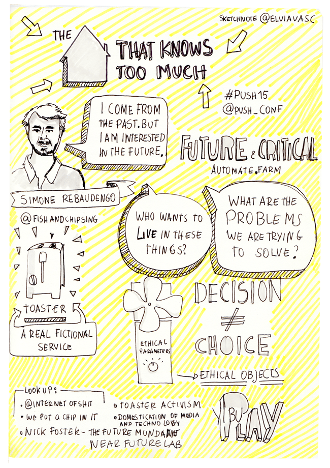 ElviaVasc's tweet photo. Future Critical - Simone Rebaudengo's talk for @push_conf #push15 #hackinghouseholds https://t.co/lBxEBNdawp https://t.co/aoL71CgFqn