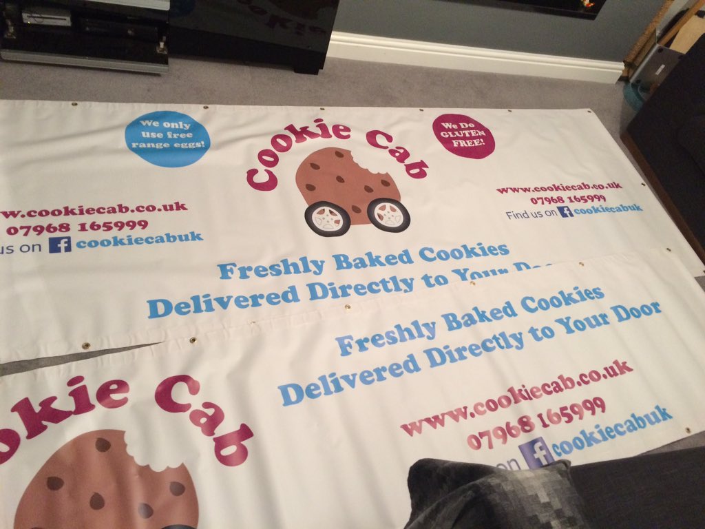 cookiecabuk's tweet photo. Our new banners! Yay roll on Sunday! @ArtisanBury #ramsbottom https://t.co/hx3EMrQPFO