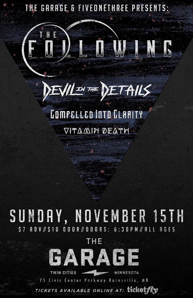 VitaminDeathMN's tweet photo. 2 show announcements! Nov. 15th in Minneapolis and November 19th in Duluth! Check out FB for the event pages! https://t.co/FeSkjjDPhU