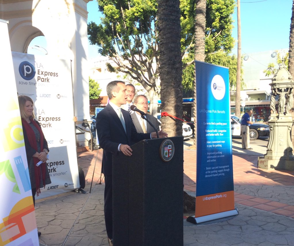 LAGreatStreets's tweet photo. Smart parking meters go with our smart bus shelters, universal transit fare cards in using tech to improve mobility. https://t.co/IO7aEnrXvx