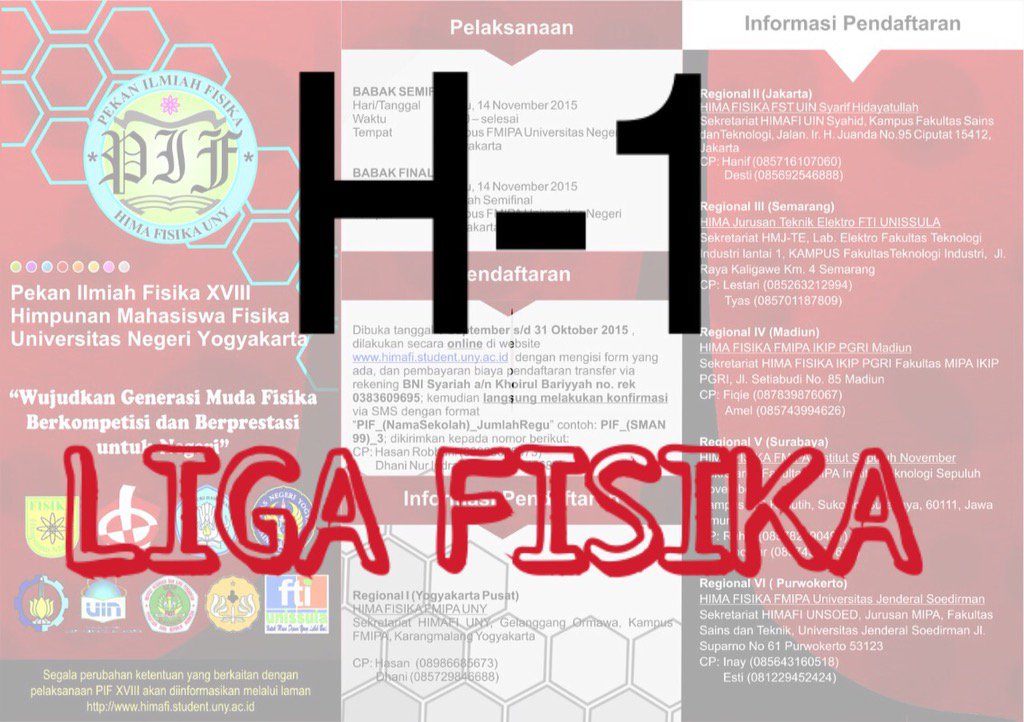 PIF XVIII UNY tweet media