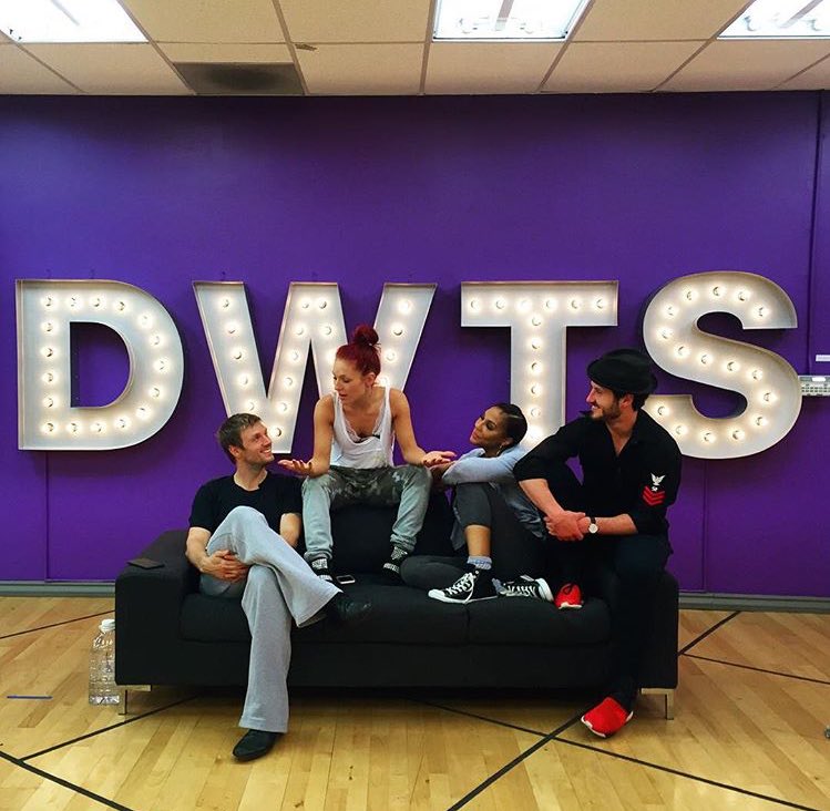 SharnaBurgess's tweet photo. The crew is about to get together in Vegas baby!!! @TamarBraxtonHer @iamValC @nickcarter @DancingABC https://t.co/A0oIFzeaJo