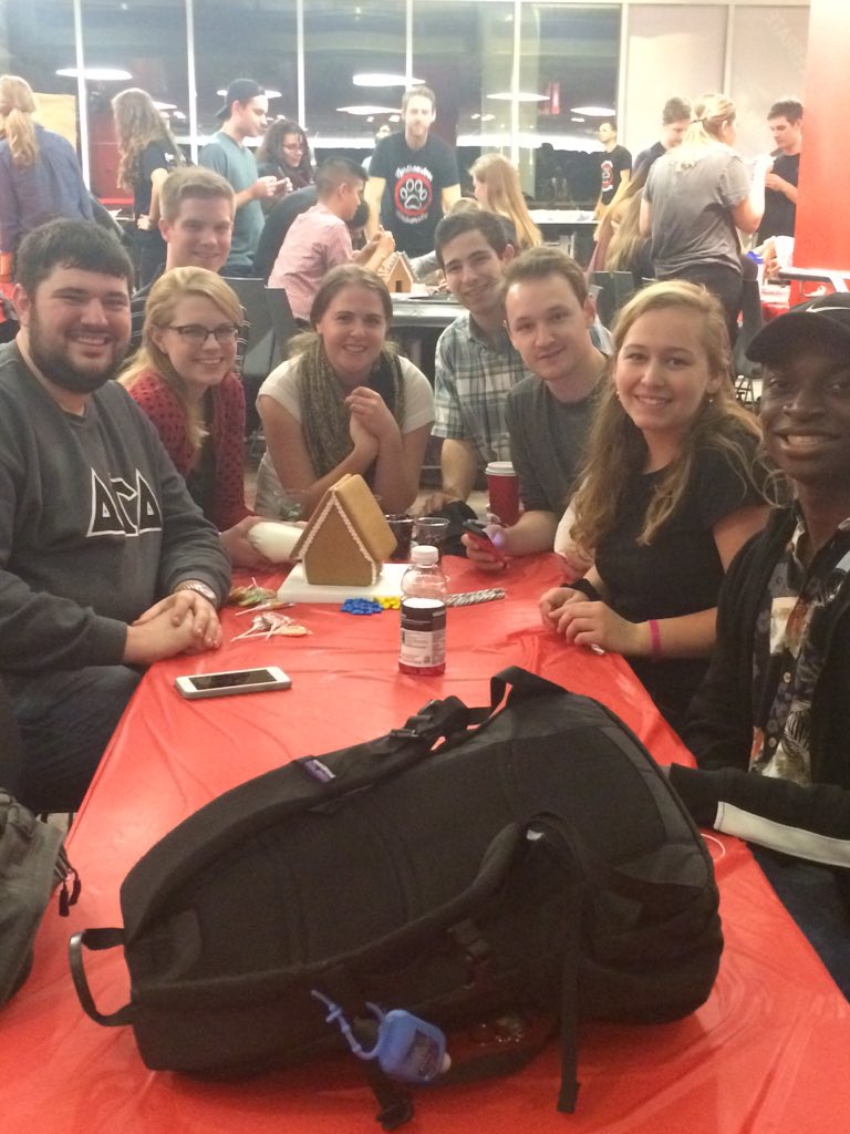 Our chapters and their <a href="/NUpanhellenic/">Northeastern Panhellenic</a> partners are working hard on doghouse decorating! #NUHomecoming <a href="/HomecomingNU/">NU Homecoming</a>