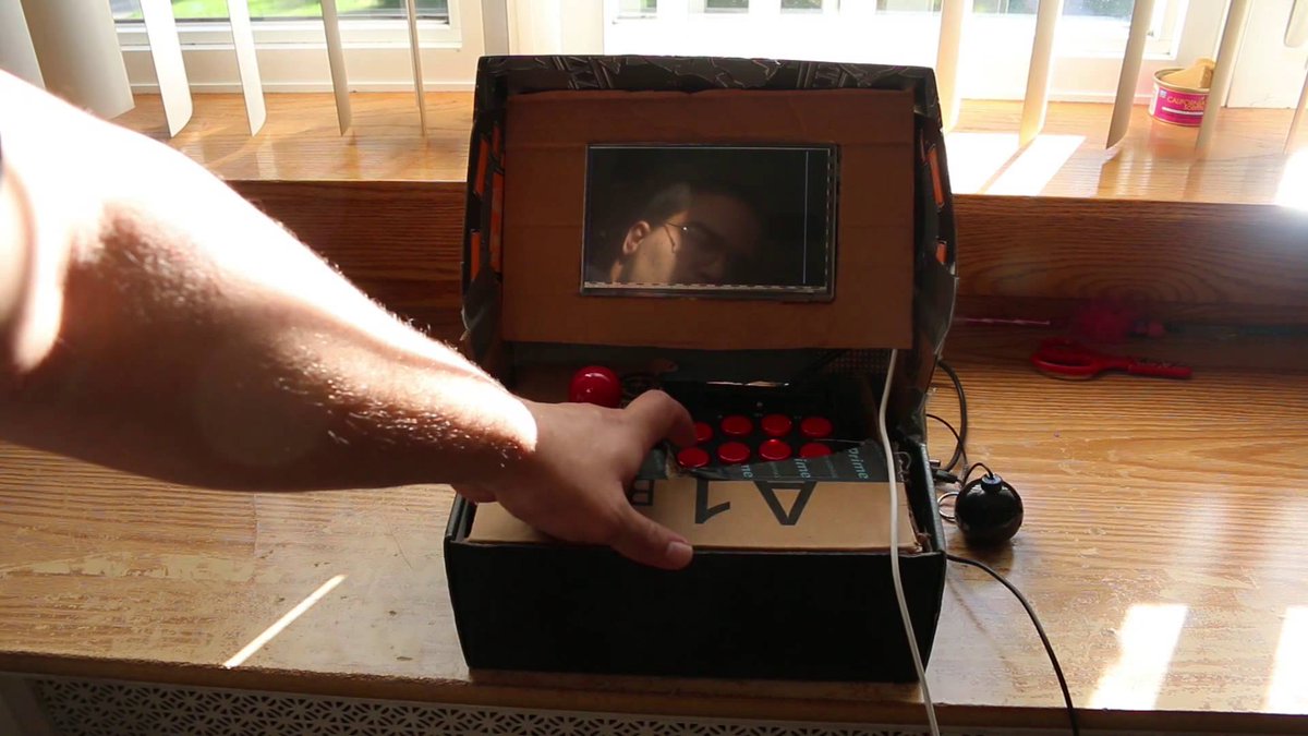ponkresearch's tweet photo. Poor Mans Arcade Cabinet With @Raspberry_Pi #piday #raspberrypi @adafruit https://t.co/qwu1BUksiX https://t.co/DqaNJuvjJr